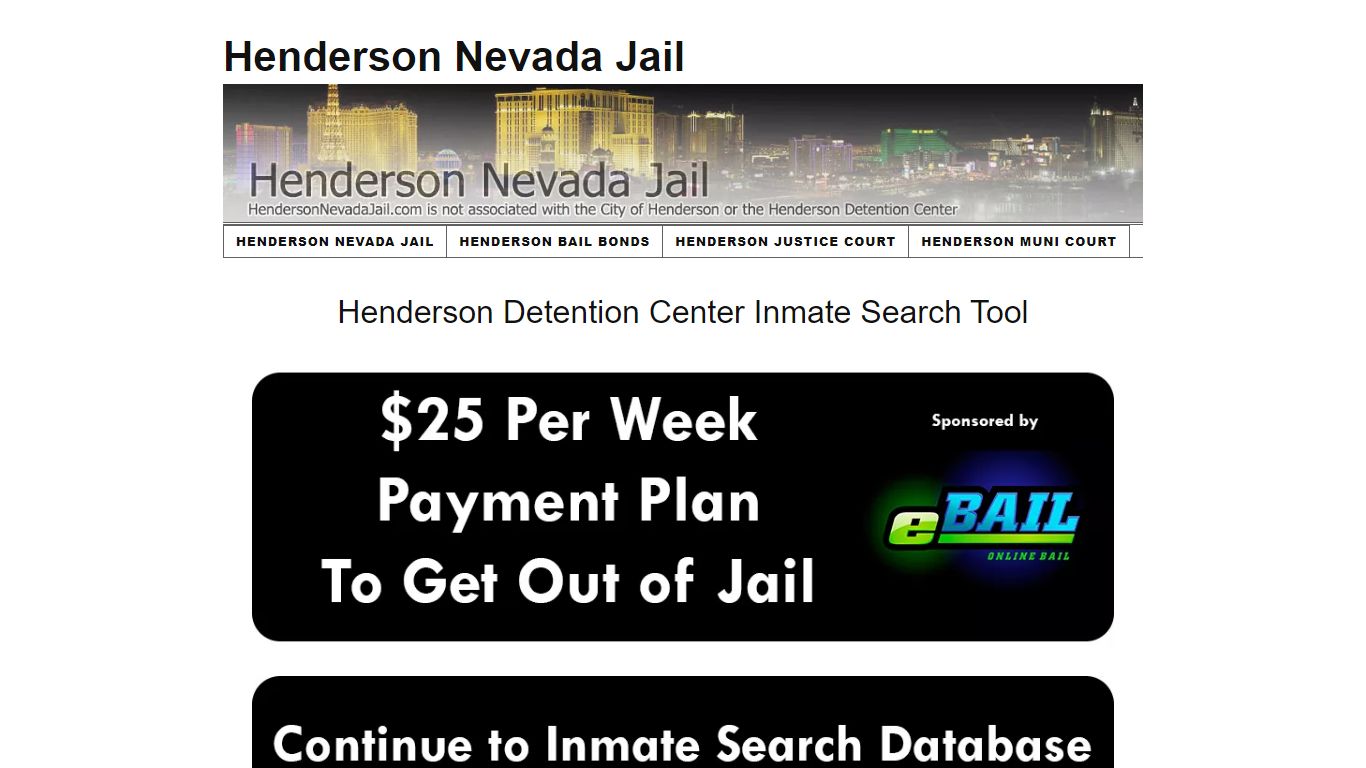 Henderson Detention Center Inmate Search Tool - Henderson ...